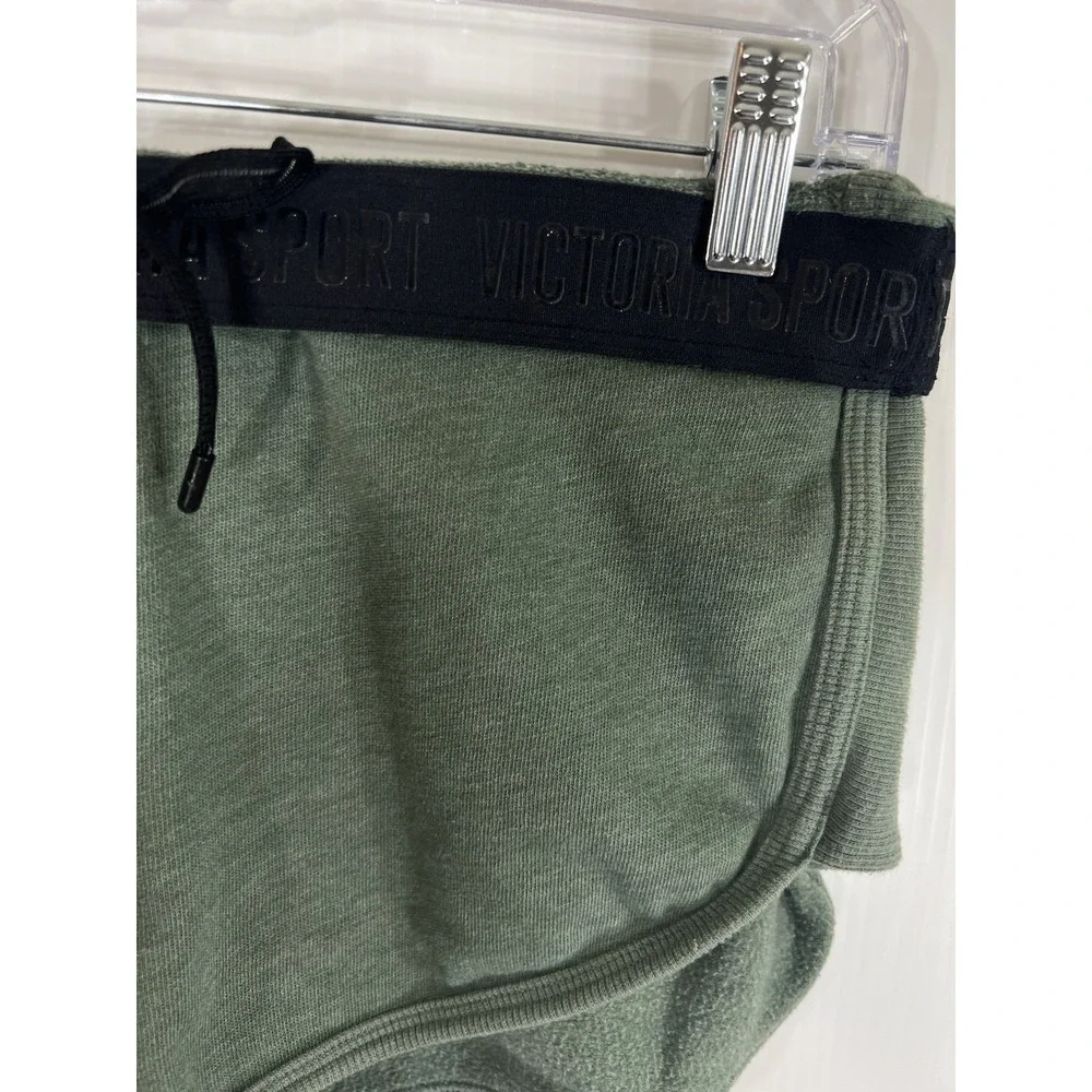 Victoria Sport Y2K Dolphin Mini Micro Shorts Size S Green Drawstring‎ Booty Camp